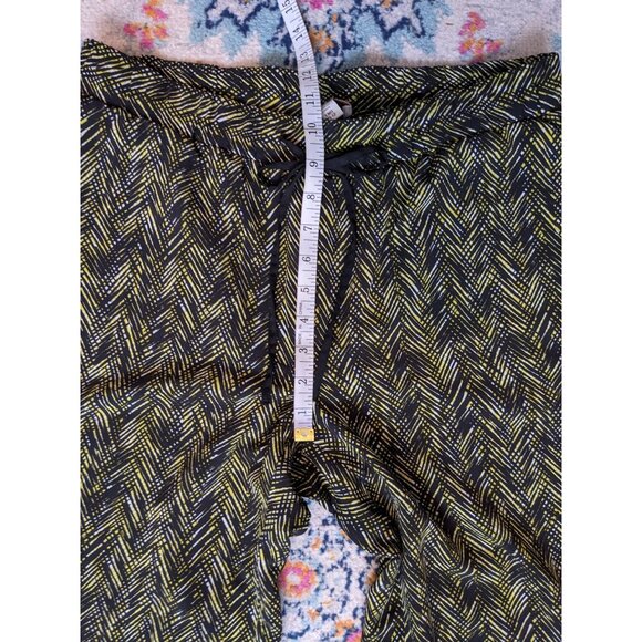 Coldwater Creek Natural Fit Pull‎ On Abstract Chevron Print Pant - L 10-12 - Picture 7 of 12